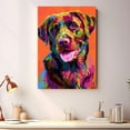 thumbnail image 4 of Chesapeake Bay Retriever Dog Canvas Wall Art Poster Prints Colorful Pop Animal Art Wall Decor Dog Picture Artwork Pet Dog Painting Poster for Home Bedroom Living Room Decoration Framed, 4 of 6