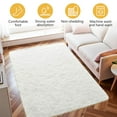 thumbnail image 4 of Tripumer Ultra Soft Rug Fluffy Shag Area Rug 3 X 5 feet Solid Shaggy Carpets Fuzzy Rug for Bedroom Modern Home Interior Decor White, 4 of 7
