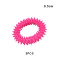 thumbnail image 3 of Greeniant Anillo de entrenamiento de juguete interactivo de 2 piezas, disco de limpieza, entretenimiento, artesanía de tamaño compacto de larga Suministros para perros Rosa roja 9.5 cm Greeniant PT004558-05, 3 of 6