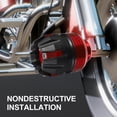 thumbnail image 3 of FUEENIRVA 2-Pack Red Aluminum Alloy Motorcycle Anti-Collision Caps Protective Covers, 3 of 8