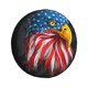 thumbnail image 1 of Balery Eagle Head With American Flag Cubiertas para Neumáticos - Protector Resistente para Neumáticos de Camioneta, SUV, Remolque, Camper y RV-17 inch, 1 of 6