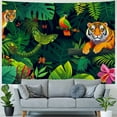 thumbnail image 4 of JRXY Wild Animal Pattern Tapestry - High-Quality Short Plush, Soft and Lightweight Painting, 4 of 6