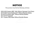 thumbnail image 2 of Transit Auto Front Rear Disc Brake Rotors and Semi-Metallic Pads Kit for Car Subaru BRZ Toyota 86 GR86 K8S-102794, 2 of 11