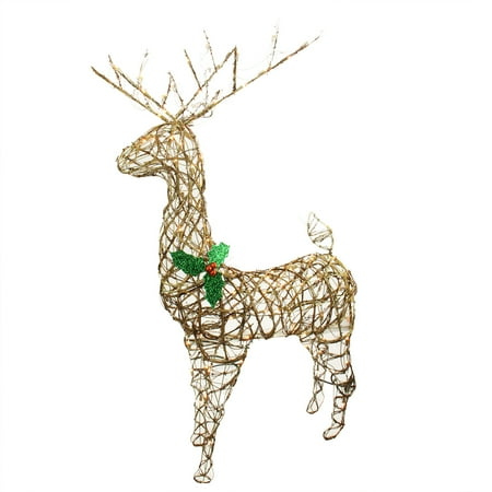 57 quot standing grapevine reindeer lighted christmas yard art 57 quot standing grapevine reindeer lighted christmas yard art
