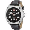 thumbnail image 2 of Wenger 79373 Swiss Made Men's Outback Black Dial Black Leather Strap Sport Watch, 2 of 2
