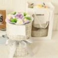 thumbnail image 1 of Ramo de 7 piezas tejido a mano con flores de ganchillo estilo puff, pequeñas rosas de hilo fragantes, realistas, para hacer tú mismo. Regalo floral simulado para bodas y decoración del hogar., 1 of 7
