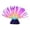 Purple-A, variant on 1pc Artificial Fluorescent Silicone Aquatic with Base, Fish Tank Decorations for Aquarium (Pink)