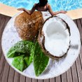 thumbnail image 4 of Toalla de playa redonda con diseño de frutas y coco para adultos, toalla de playa de microfibra de secado rápido, toallas de piscina súper absorbentes, manta de playa sin arena, 4 of 5