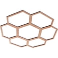 thumbnail image 2 of Ekena Millwork 18"OD x 7 5/8"ID x 1/4"T Florin Wood Fretwork Pierced Ceiling Medallion, Cherry, 2 of 3