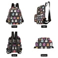 thumbnail image 4 of FORMRS Mini Backpack Purse for Women Travel Daypack Casual Shoulder Bag, Colorful Halloween Ghost, 4 of 7