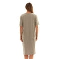 thumbnail image 3 of Just Love Short Sleeve Nightgown Oversized Screen Print Sleep Dress for Women (Grey - God First, 3X), 3 of 3