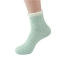 thumbnail image 2 of Sensestyle Womens Socks, Womens Fuzzy Socks Cozy Winter Cabin Slipper Warm Fleece Soft Thick Comfy Socks Winter Socks for Women Green, 2 of 9