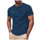 thumbnail image 2 of Tops para hombre, blusas y camisas de manga corta con cuello redondo para hombre, camisetas deportivas informales con estampado de manga corta y cuello redondo para hombre, blusas de poliéster para ho, 2 of 9