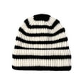 thumbnail image 2 of Fesfesfes Winter Knitted Hats For Men And Women Striped Curled Edgeless Cold Hat Women's Outdoor Warmth Thick Hat, 2 of 2