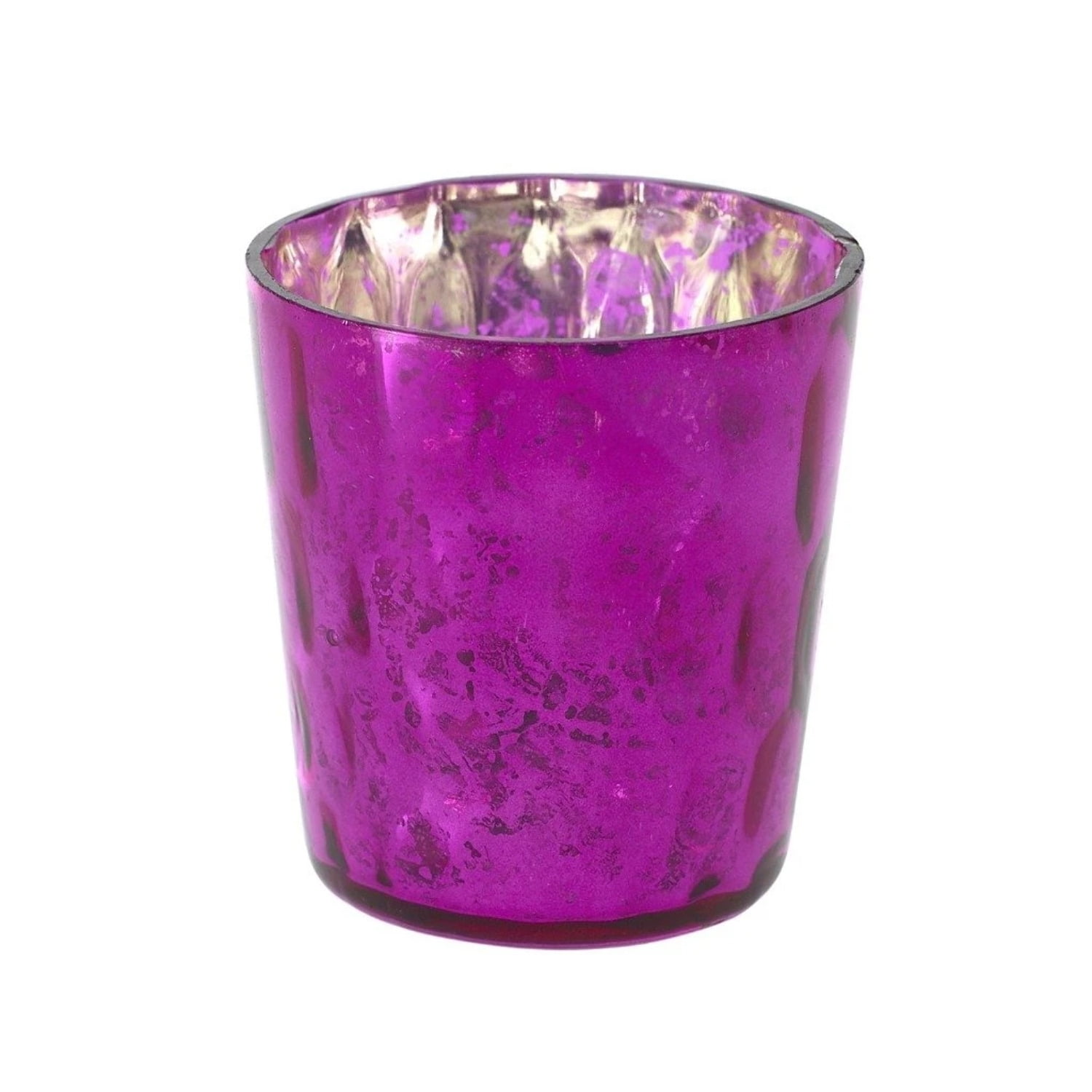 Pink Mercury Glass Votive Candle Holder Set of 3