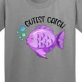 thumbnail image 4 of Inktastic Cutest Catch Cute Purple Fish Youth T-Shirt, 4 of 5