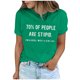 thumbnail image 5 of mfyjkho Tops Y Blusas Para Mujer, Blusa De Manga Corta Para Mujer Con Estampado De Letras Divertidas Para El Trabajo En Verano Tops De Tallas Grandes Xl, 5 of 8