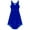 Royal_Blue, variant on Womens Shiny Sequins Lyrical Dance Dress Sheer Mesh Asymmetric Hem Dancewear