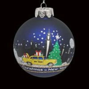 New York Yankees Christmas Ornaments - Glass