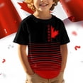 thumbnail image 2 of Byoo Toddler Boys Canada Maple Leaf Print T-Shirts Crew Neck Short Sleeve Casual Kids Tops, 2 of 4