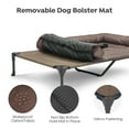 thumbnail image 6 of Veehoo Cooling Elevated Dog Bed + Waterproof Removable Pillow-Top Mat, Dog Sofa Bed, XLarge, Brown, 6 of 8