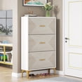 thumbnail image 2 of Tribesigns Shoe Cabinet for Entryway, Shoe Storage Cabinet with 3 Flip Drawers, 2 of 5