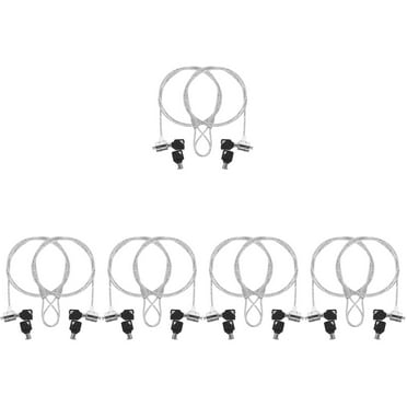 10 Sets Laptop Lock Computer Notebook and Security Cable Chain Desk Portable Monitors