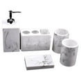 thumbnail image 1 of yuksok Bathroom Accessory Set 5-pack Resin Toothbrush Holder Lotion Dispenser, BPA, 1 of 8
