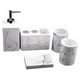thumbnail image 1 of de accesorios de 5 piezas Portacepillos de Dispensador de loción, 2 vasos, 1 of 8