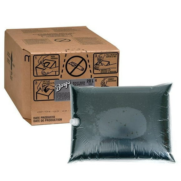 Barq's Root Beer Soft Drink Bulk Food Service BIB (Bag-In-Box) - 20L / 5.28 Gallons