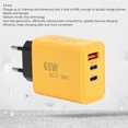 thumbnail image 4 of 65W USB C Bloque De Cargador De Pared Gan 3 Puerto Pd Adaptador De Cargador Rápido Para Con 35W 25W 5W Salida, 4 of 7