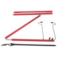 thumbnail image 2 of Camping Lantern Stand Portable Lightweight Outdoor Camping Aluminum Alloy Lamp Pole Light Hanging Stand Red, 2 of 5