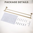 thumbnail image 5 of WOWOW 32 in. Stainless Steel Double Towel Bars for Bathroom, Wall Mount Towel Holder in Gold, 5 of 6