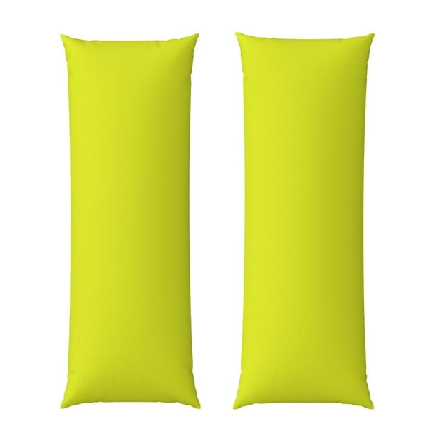 Balery Yellow Funda Protectora para Almohada Corporal de Algodón Hipoalergénico con Cierre(55 x 21 pulgadas), Almohadas No Incluidas