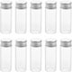 thumbnail image 1 of 20 botellas de vidrio transparente reutilizables con tapa., 1 of 8