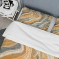 thumbnail image 4 of Designart 'Segment Layers of Marbled Rock' Abstract Duvet Cover Set, 4 of 4