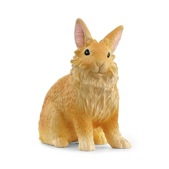 Schleich Farm World - 2" Lionhead Rabbit Figurine - Realistic Bunny Toy for Kids - Educational Farm Animal Toys for Boys & Girls - Easter Bunny Toy for Kids & Toddlers Ages 3 