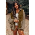 thumbnail image 2 of Je Suis un Veste à Capuche Ample Matelassée Texturée Vert JUNKY de Mode (JungleGreen, L, 95 % Polyester + 5 % Élasthanne), 2 of 8