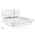 thumbnail image 3 of Manhattan Shelter King Platform Bed Frame Light Beige, 3 of 21