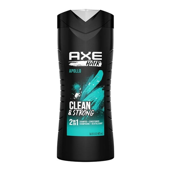 Shampoo y acondicionador Axe apollo 2 en 1 clean & strong 473 ml