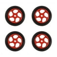 thumbnail image 2 of Porotmotor Motorcycle Stand Wheels Replacement for Front Lift Rear Stand 4PC Tyres Black, 2 of 8