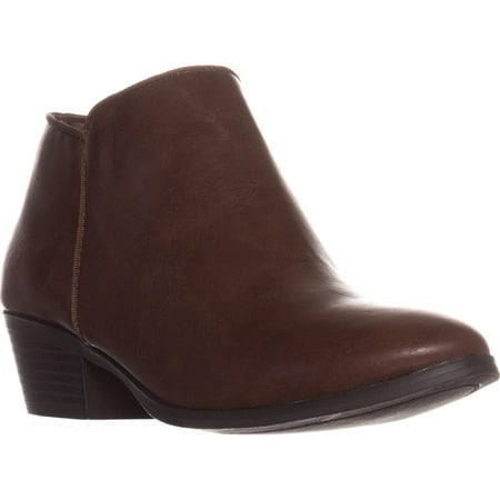 SC35 - Womens SC35 Wileyy Flat Ankle Boots, Cognac - Walmart.com