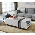 thumbnail image 6 of Bowery Hill Contemporary Wood Coffee Table in White, 6 of 6