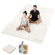 thumbnail image 1 of YR Tapete de Yoga Plegable Tapetes Grandes para Ejercicios de Viaje para Gimnasio en Casa, Tapete de Fitness Plegable de Espuma TPE, 5 Mm de Espesor Blanco, 1 of 7