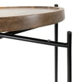 thumbnail image 3 of Kate and Laurel Vale Modern Side Table, 15.5 x 15.5 x 25, Natural Rustic and Black, Farmhouse End Table for Storage and Display, 3 of 9