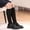 Black, variant on Kids' Solid Color Knee High Socks - School Uniform & Casual Cotton Socks for Girls (2-13 Years)