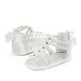 thumbnail image 6 of WUANDIXFA Baby Sandals Baby Girls Sandals Summer Shoes Outdoor First Walker Toddler Girls Shoes for Summer White,4, 6 of 6