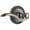 Antique Pewter, variant on Grandeur 822845 Newport Solid Brass Left Handed Non-Turning One-Sided Dummy - Brass