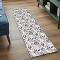 thumbnail image 4 of Vintage Coastal Runner Rug 2x6 FT, Non Slip Hallway Rugs, Blue Grey Starfish Shell Conch Washable Soft Floor Carpet Non-Shedding Throw Runner Carpet Long Rug for Entryway Kitchen Bedside Sliding Door, 4 of 8