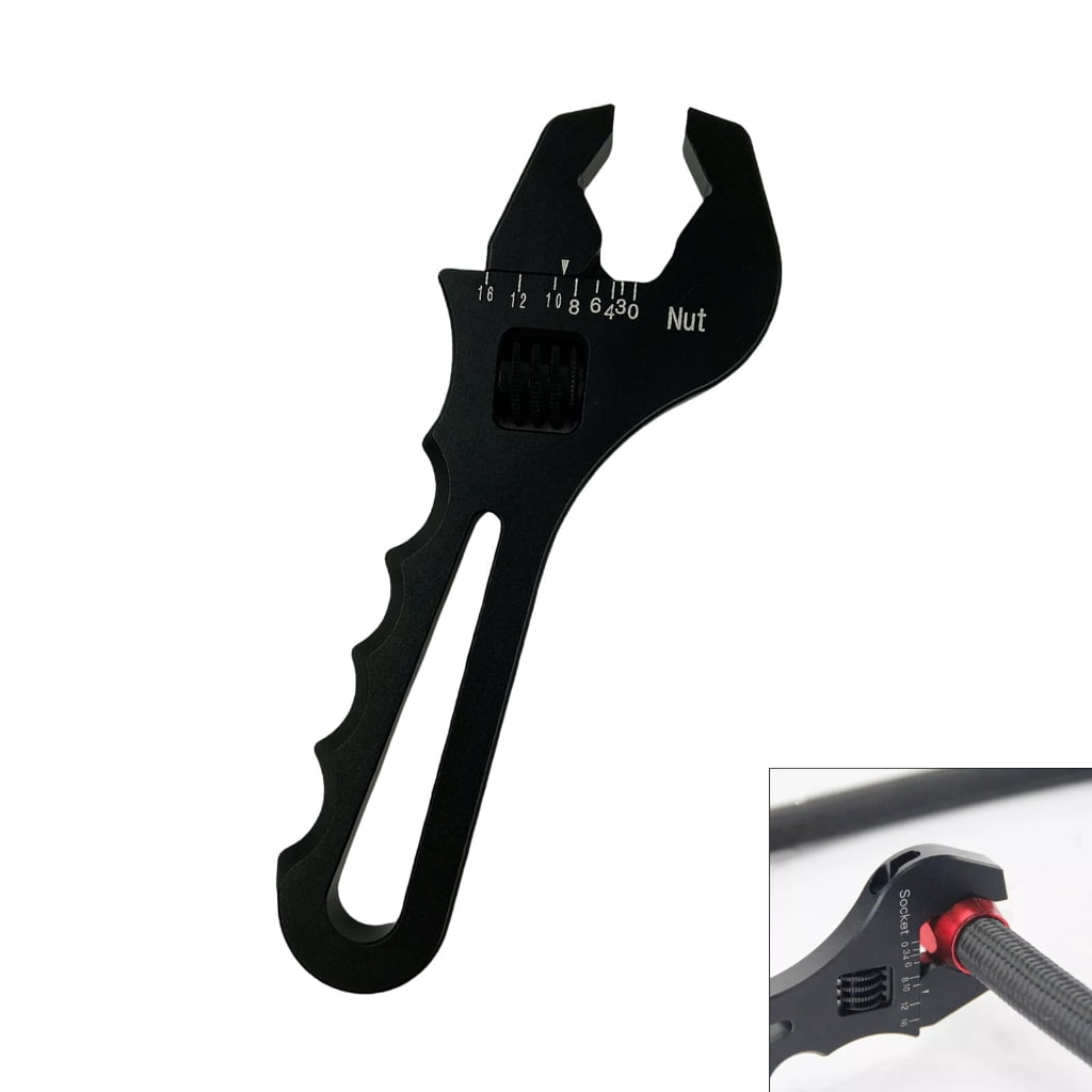 Adjustable Wrenc AN Wrench Lightweight Aluminum Wrench 3AN-16AN Hose Fitting Adjustable Wrench Spanner Hand Tool